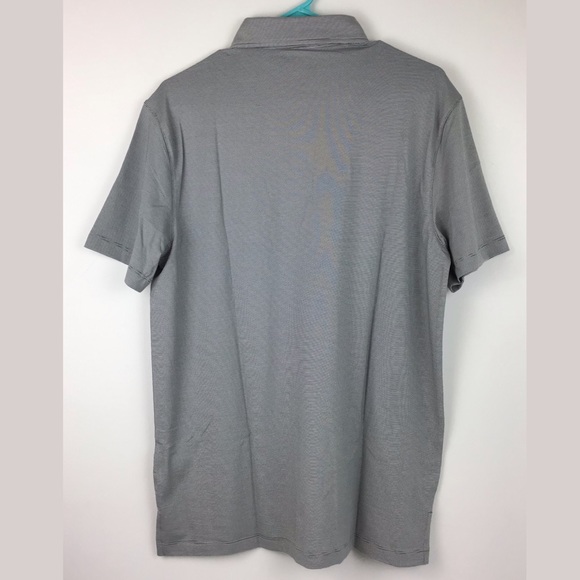 IZOD Men’s Micro Stripe Polo Shirt Medium - Picture 4 of 11